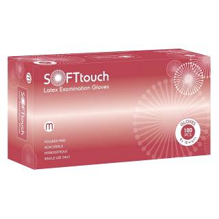 Soft Touch Γάντια Latex Χωρίς Πούδρα Λευκά Small 100τμχ