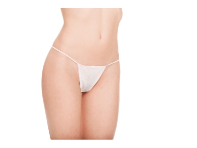 Γυναικείο Λευκό Τάνγκα Μίας Χρήσης Non Woven 100 τμχ.