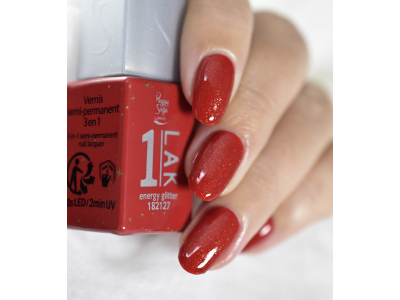 Peggy Sage 1-LAK Ημιμόνιμο Βερνίκι Νυχιών Energy Glitter 5ml