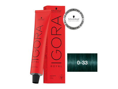 Schwarzkopf Igora Royal Βαφή Μαλλιών 0-33 Αντι-Κόκκινο Μίξτον 60ml