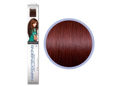 Seiseta Hair Extension Με Δέσιμο Κερατίνης 100% Φυσικό Μαλλί 35 Βαθύ Κόκκινο /1τμχ