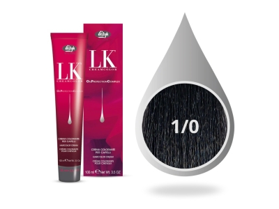 Lisap Milano OPC Βαφή Μαλλιών 1/0 Μαύρο  100ml