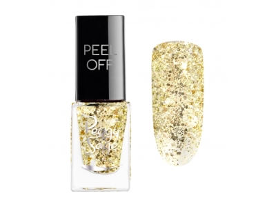 Peggy Sage Mini Peel Off Βερνίκι Νυχιών Gold Glitter 5ml