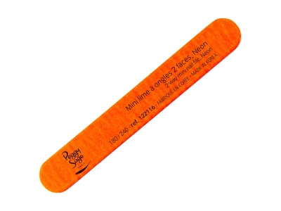 Peggy Sage Mini Neon Λίμα Νυχιών Πορτοκαλί 180/240