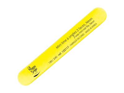 Peggy Sage Mini Neon Λίμα Νυχιών Κίτρινη 180/240