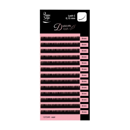 Peggy Sage Extension Βλεφαρίδων Κασετίνα Καμπύλη C/0.15mm/Ενιαίο Μέγεθος 8mm
