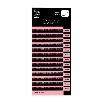 Peggy Sage Extension Βλεφαρίδων Κασετίνα Καμπύλη C/0.15mm/Ενιαίο Μέγεθος 9mm