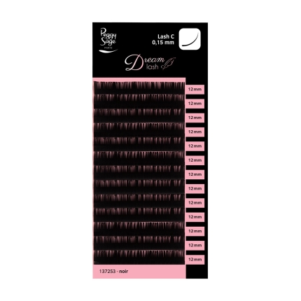 Peggy Sage Extension Βλεφαρίδων Κασετίνα Καμπύλη C/0.15mm/Ενιαίο Μέγεθος 12mm