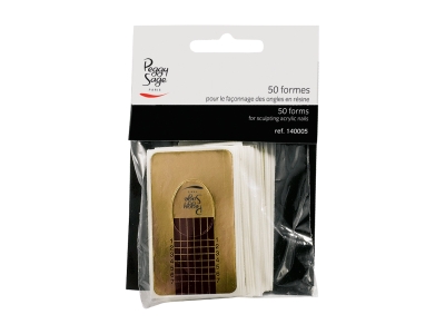 Peggy Sage Φόρμες Νυχιών Χρυσές x50