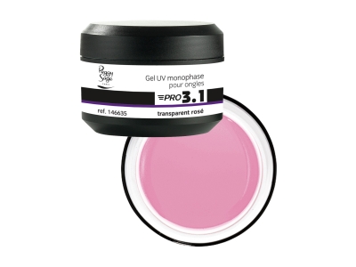 Peggy Sage Μεσαίας Ρευστότητας Gel Χτισίματος Διάφανο Ροζ Pro 3.1 UV&LED 15g