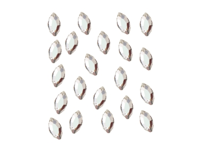 Peggy Sage Strass Νυχιών Navette Argent 2mm x20