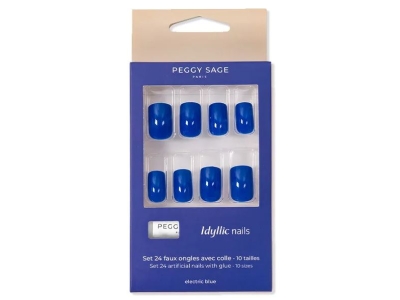 Peggy Sage Σετ Ψεύτικων Νυχιών Electric Blue 24τμχ