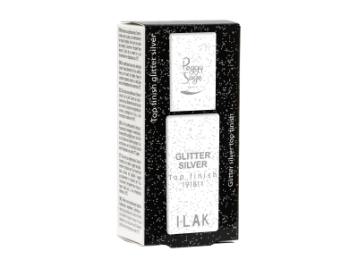 Peggy Sage I-LAK Top Finish Glitter Silver UV&LED 11ml