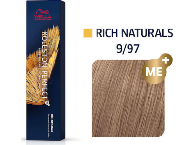 Wella Koleston Βαφή Μαλλιών 9/97 Ξανθό Πολύ Ανοιχτό Φύμε Καφέ 60ml