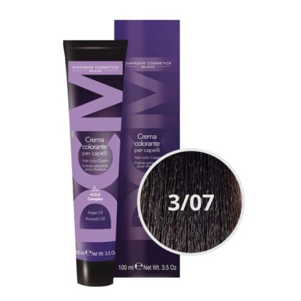 DCM Βαφή Μαλλιών Brow 3/07 Σκούρο Έντονο Καστανό 100ml