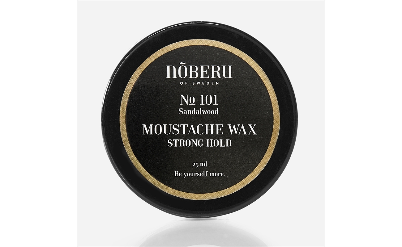 Noberu Moustache Wax Strong Hold Sandalwood No101 25ml