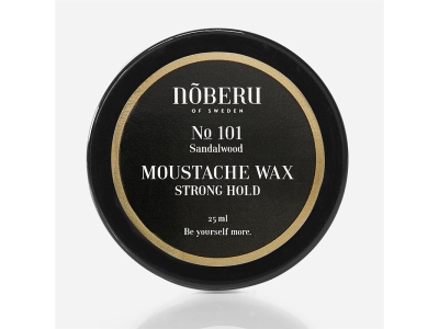Noberu Moustache Wax Strong Hold Sandalwood No101 25ml