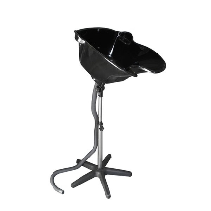 Μαύρος Φορητός Λουτήρας Κομμωτηρίου