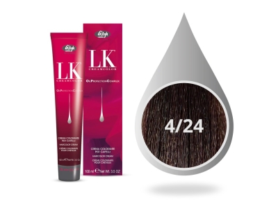 Lisap Milano OPC Βαφή Μαλλιών 4/24 Καστανό Σταχί Μαονι 100ml