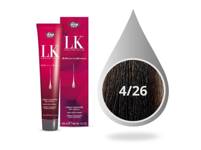 Lisap Milano OPC Βαφή Μαλλιών 4/26 Καστανό Σταχτί Χάλκινο 100ml