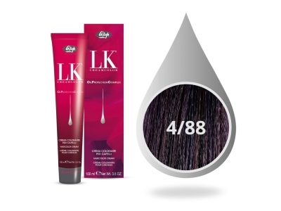 Lisap Milano OPC Βαφή Μαλλιών 4/88 Καστανό Βιολέ Ένονο  100ml