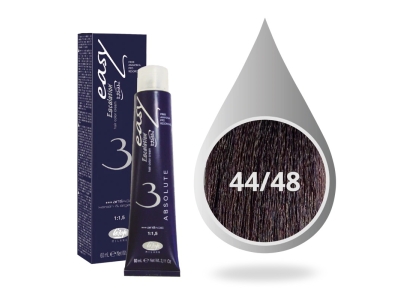 Lisap Milano Βαφή Μαλλιών Absolute 3 Χωρίς Αμμωνία 44/48 Καστανό Ακαζού Ιριζέ Βαθύ 60ml