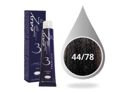 Lisap Milano Βαφή Μαλλιών Absolute 3 Χωρίς Αμμωνία 44/78 Καστανό Μόκα Βαθύ 60ml