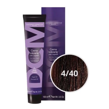 DCM Βαφή Μαλλιών Mahogany 4/40 Καστανό Φυσικό Ακαζού 100ml