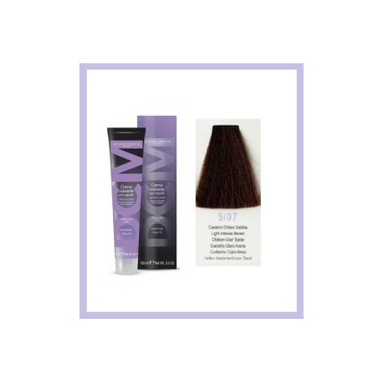 DCM Ammonia Free Βαφή Μαλλιών Brown 5/07 Ανοιχτό Έντονο Καστανό 100ml