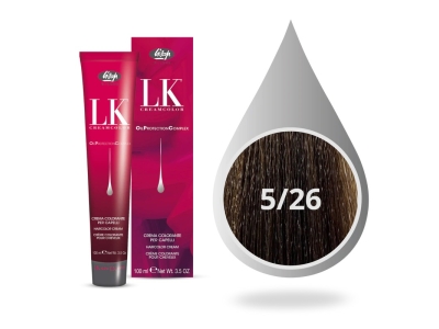 Lisap Milano OPC Βαφή Μαλλιών 5/26 Καστανό Ανοιχτό Σταχτί Χάλκινο  100ml