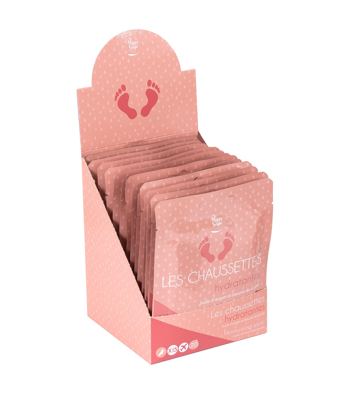 550378 Peggy Sage Κάλτσες Ποδιών Ενυδάτωσης x2 15τμχ
