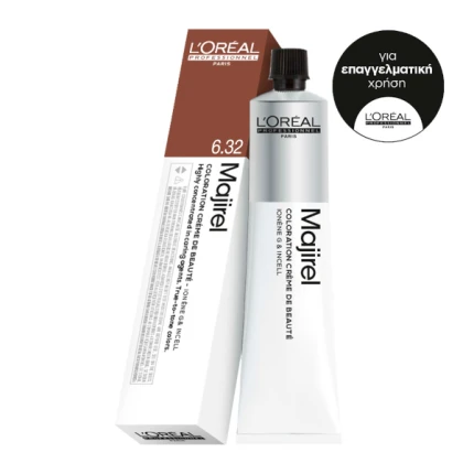 L’Oreal Professionnel Majirel 6.32 Ξανθό Σκούρο Ντορέ Ιριζέ 50ml