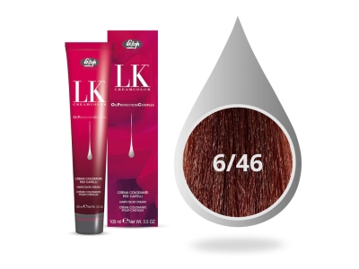 Lisap Milano OPC Βαφή Μαλλιών 6/46 Ξανθό Σκούρο Ακαζού Χάλκινο 100ml