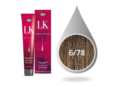 Lisap Milano OPC Βαφή Μαλλιών 6/78 Ξανθό Σκούρο Φουντουκί 100ml