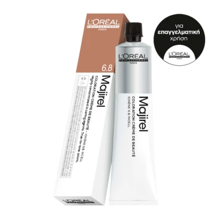 L’Oreal Professionnel Majirel 6.8 Ξανθό Σκούρο Μόκα 50ml