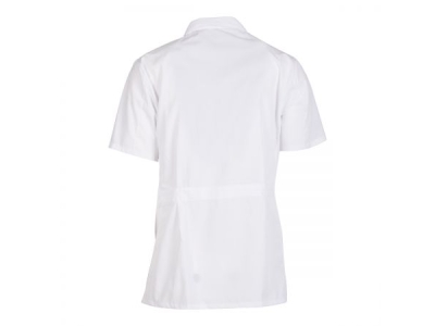 Ποδιά Αισθητικής & Κομμωτηρίου Με Τσέπες Και Γιακά Λευκή Large