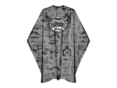 The Shave Factory Barber Cape Barber King Black-Grey