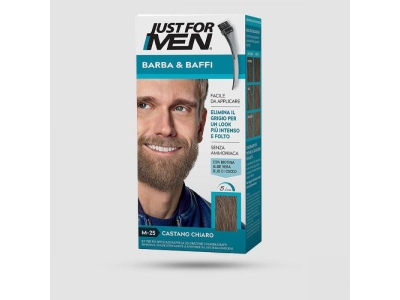 Just For Men Βαφή Για Γένια-Μουστάκι Καστανό Ανοιχτό Μ-25