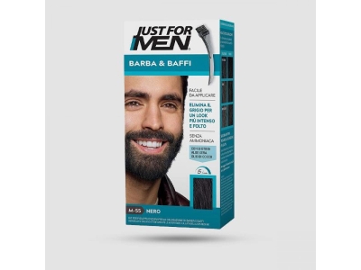 Just For Men Βαφή Για Γένια-Μουστάκι Μαύρο Μ-55