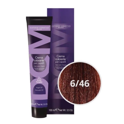 DCM Βαφή Μαλλιών Mahogany 6/46 Ξανθό Σκούρο Ακαζού Χάλκινο 100ml