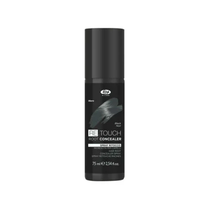 Lisap Milano Retouch Spray Για Τις Ρίζες Μαύρο 75ml