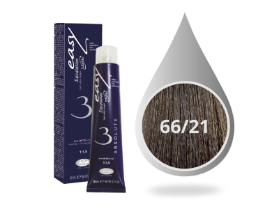 Lisap Milano Βαφή Μαλλιών Absolute 3 Χωρίς Αμμωνία 66/21 Ξανθό Σκούρο Βαθύ Ψυχρό  60ml