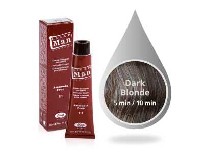 Lisap Milano Man Color Αντρική Βαφή Μαλλιών No6 Ξανθό Σκούρο 60ml