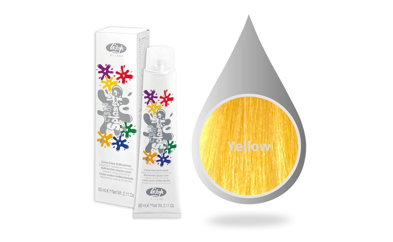 Lisap Milano Splasher Βαφή Κίτρινο 60ml