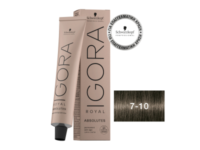 Schwarzkopf Igora Royal Βαφή Μαλλιών 7-10 Ξανθό Μεσαίο Σαντρέ Φυσικό 60ml