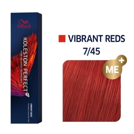 Wella Koleston Βαφή Μαλλιών 7/45 Ξανθό Κόκκινο Μαονί 60ml