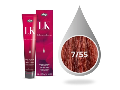 Lisap Milano OPC Βαφή Μαλλιών 7/55 Ξανθό Κόκκινο Έντονο 100ml