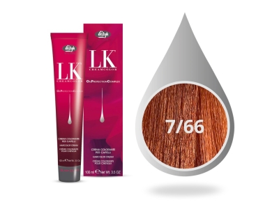 Lisap Milano OPC Βαφή Μαλλιών 7/66 Ξανθό Χάλκινο Έντονο 100ml