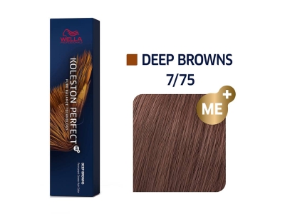 Wella Koleston Βαφή Μαλλιών 7/75 Ξανθό Καφέ Μαονί 60ml