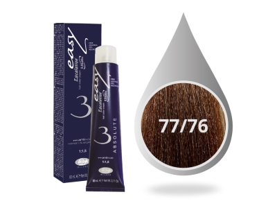 Lisap Milano Βαφή Μαλλιών Absolute 3 Χωρίς Αμμωνία 77/76 Ξανθό Μπεζ Κεχριμπαριού 60ml